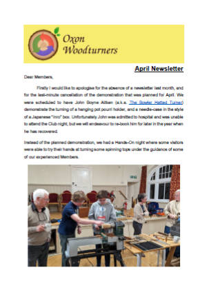 Newsletter April 2023